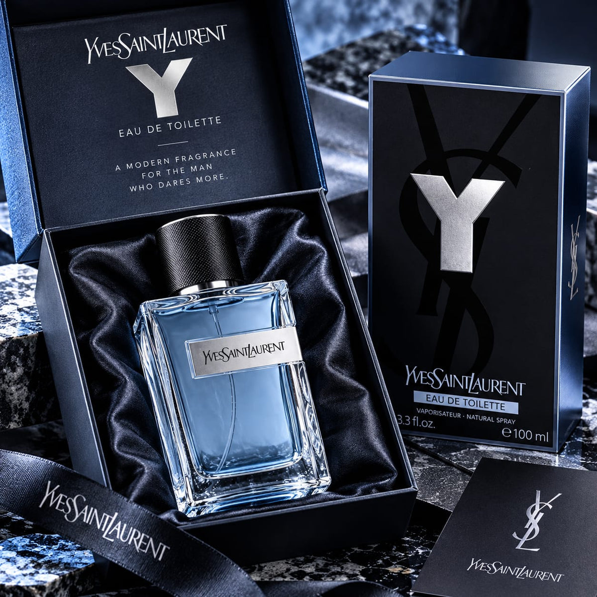 Yves Saint Laurent Y Eau de Toilette – Fresh Aromatic Men's Fragrance 100ml