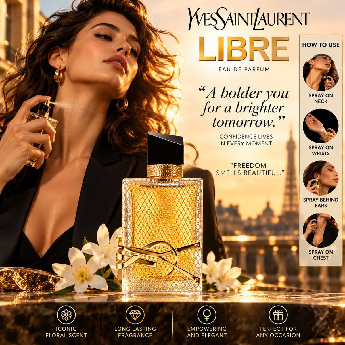 YSL Libre Eau de Parfum for Women – Floral Fragrance 90ml