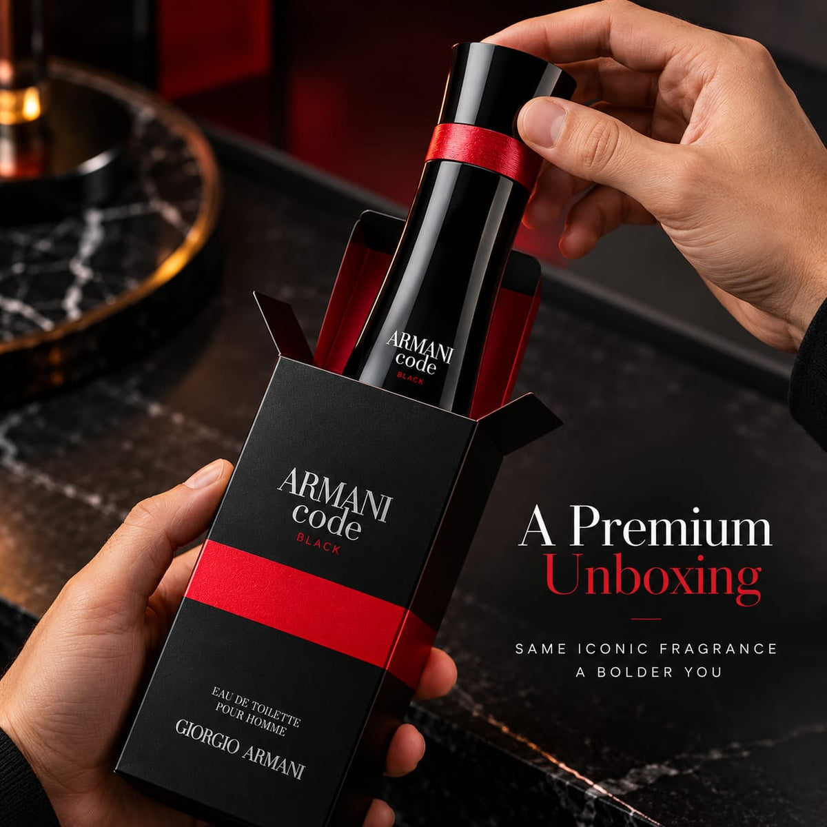 Armani Code Black Eau de Toilette for Men 100ml