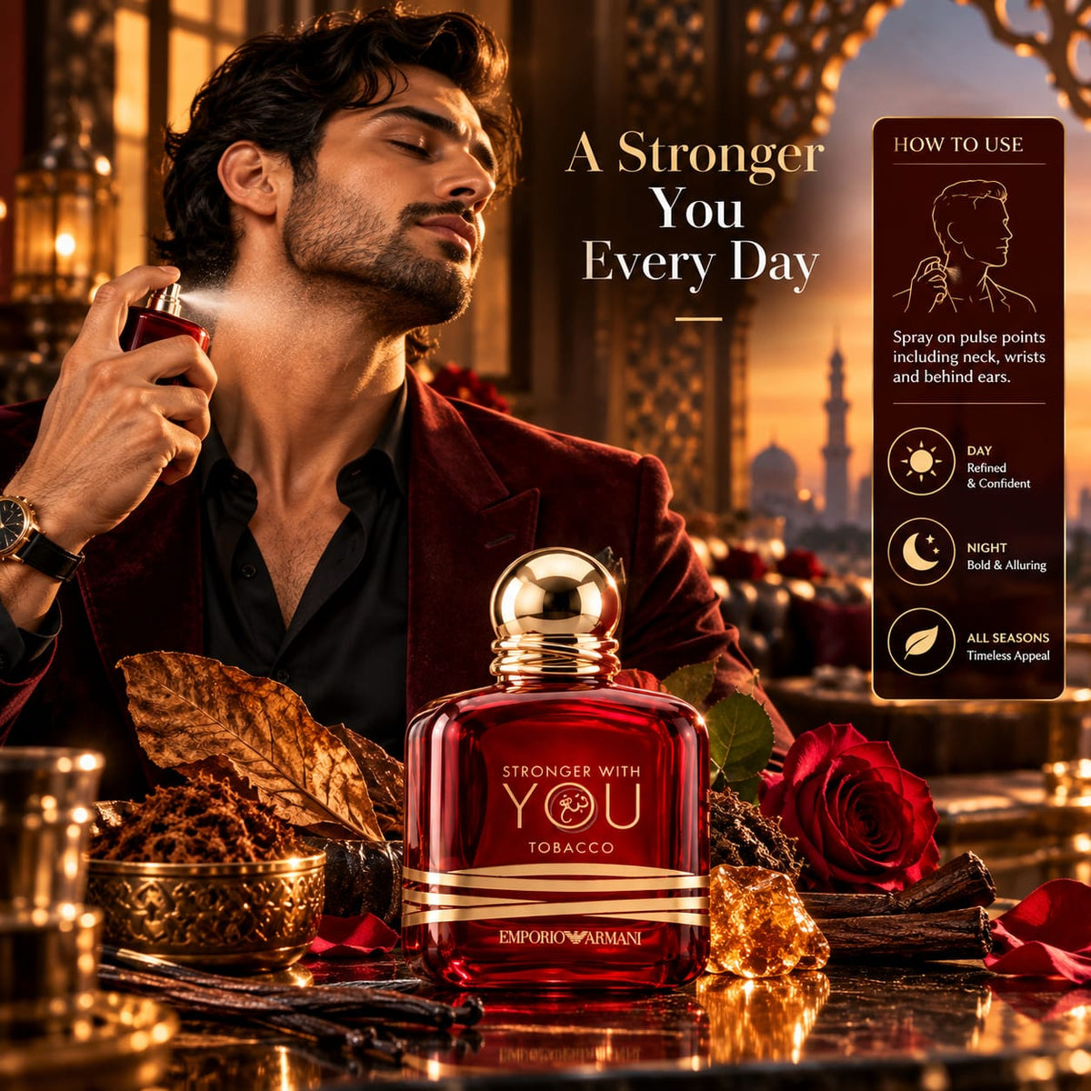 Emporio Armani Stronger With You Tobacco Eau de Parfum 100ml