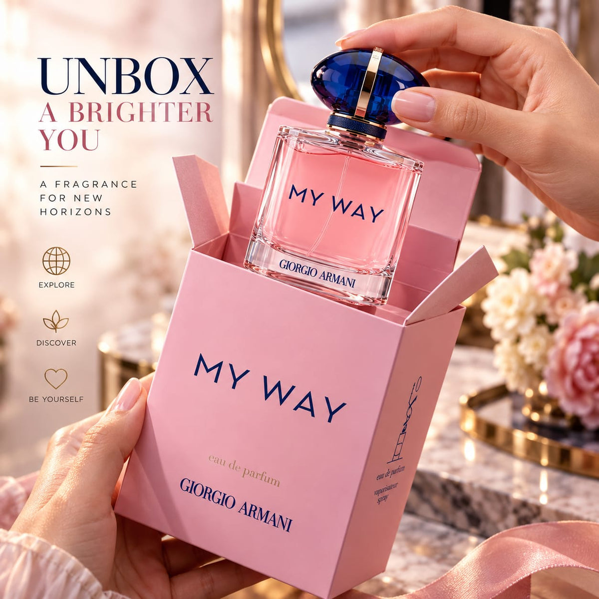Giorgio Armani My Way Eau de Parfum – Women's Floral Fragrance 90ml