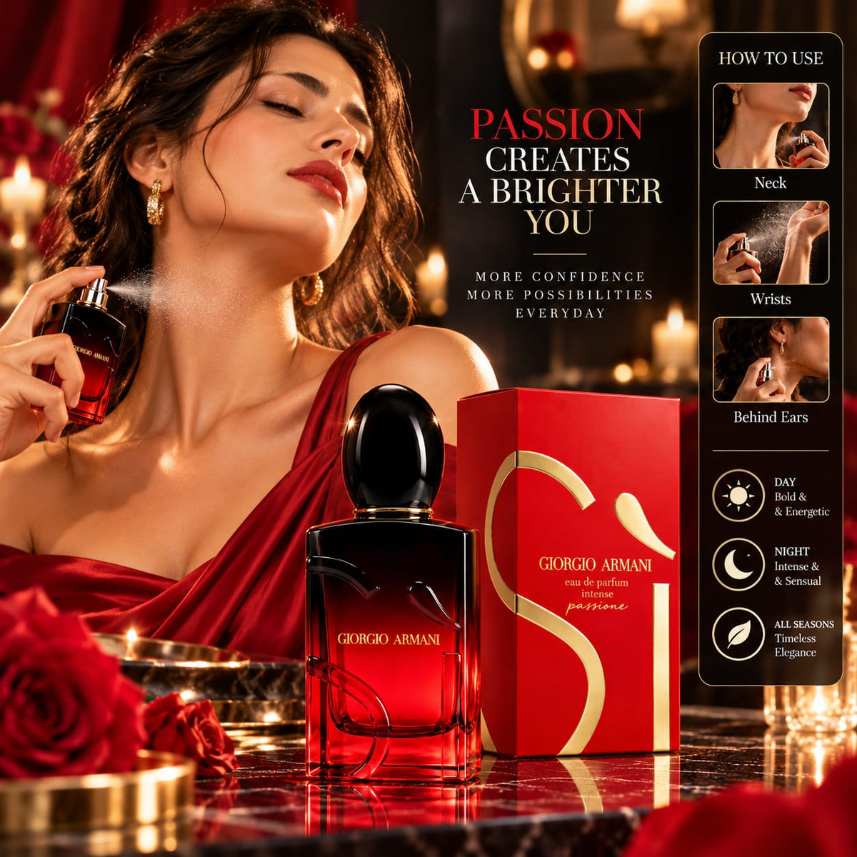 Giorgio Armani Sì Passione Eau de Parfum Intense for Women 100ml