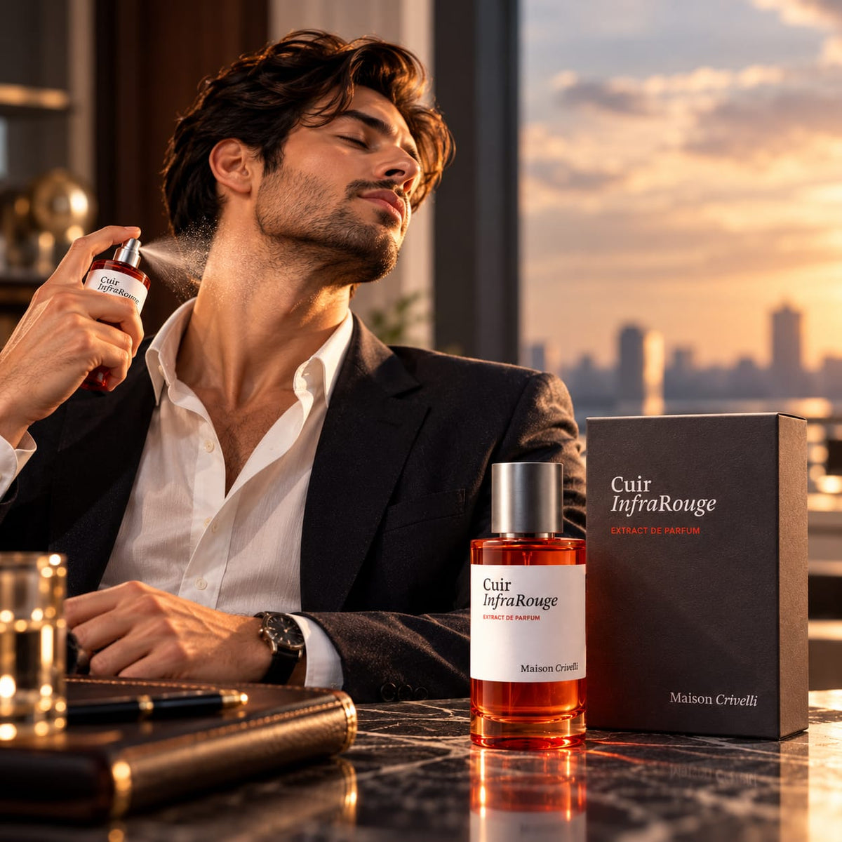 Maison Crivelli Cuir InfraRouge Extrait de Parfum – Unisex Fragrance 50ml
