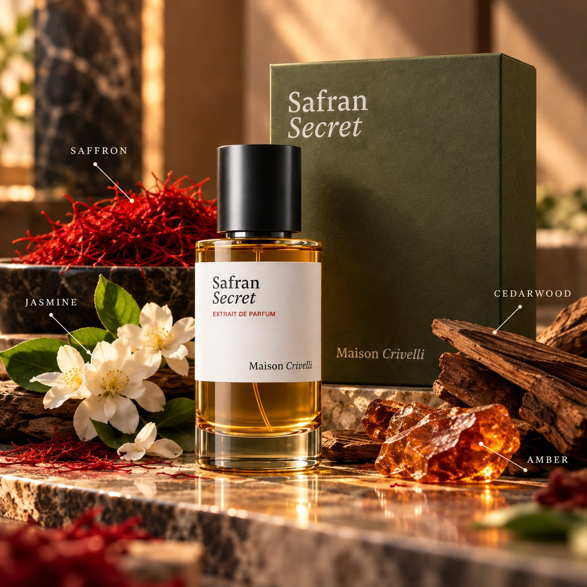 Maison Crivelli Safran Secret Extrait de Parfum 50ml