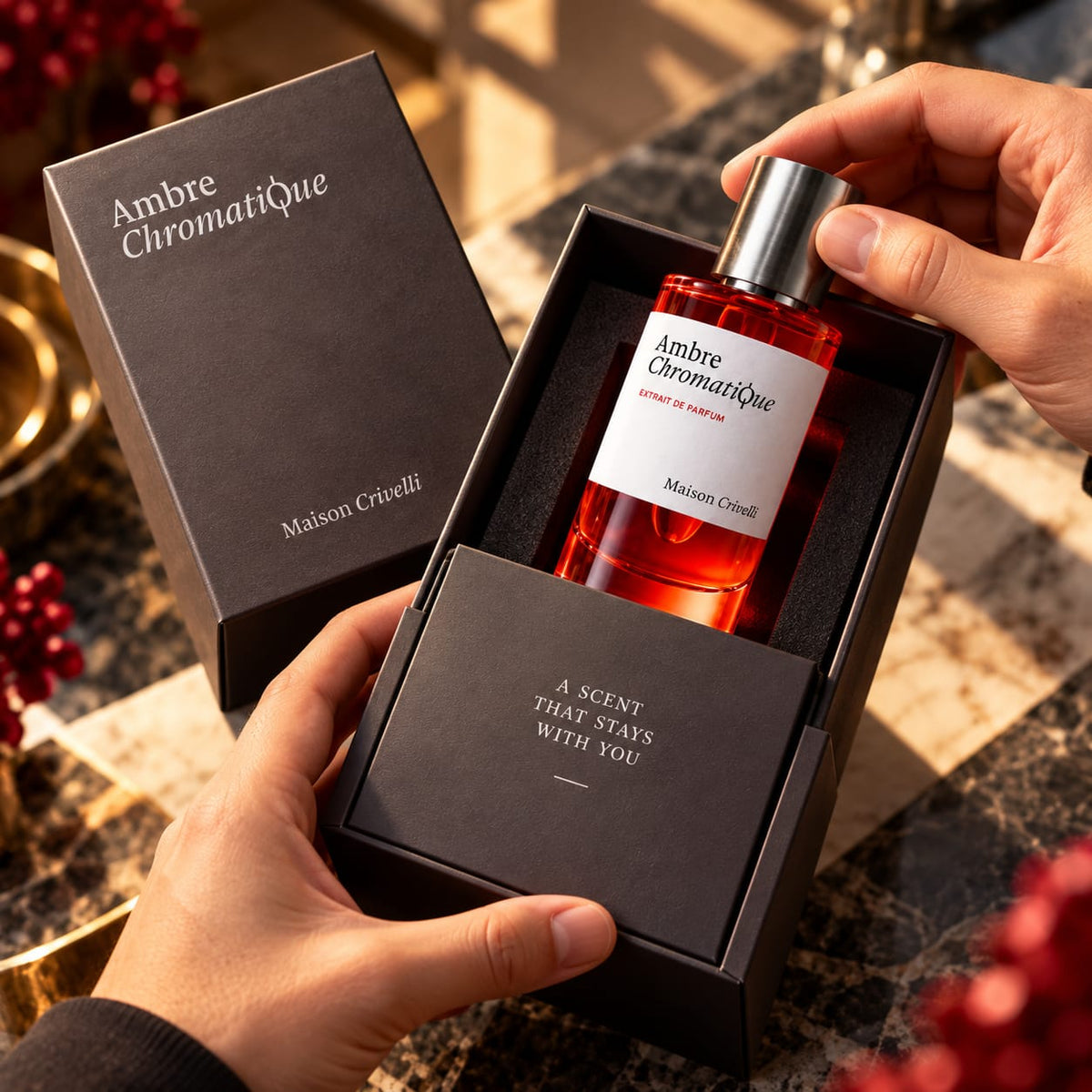 Maison Crivelli Ambre Chromatique Extrait de Parfum – Unisex Amber Fragrance 50ml