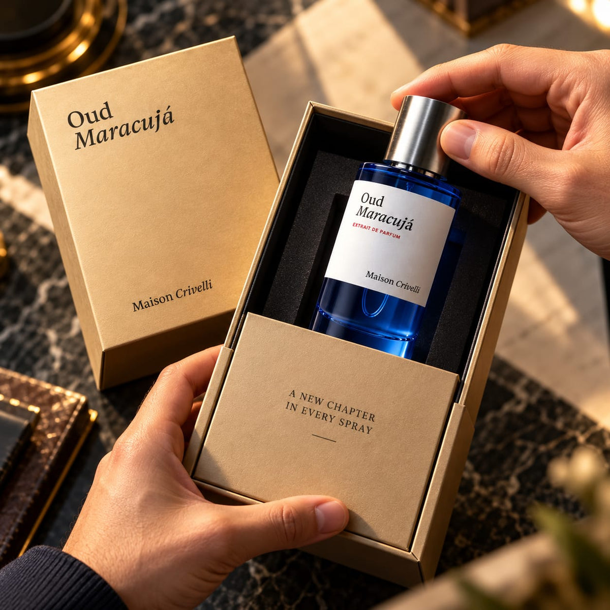 Maison Crivelli Oud Maracujá Extrait de Parfum – Exotic Woody Fruity Fragrance 50ml