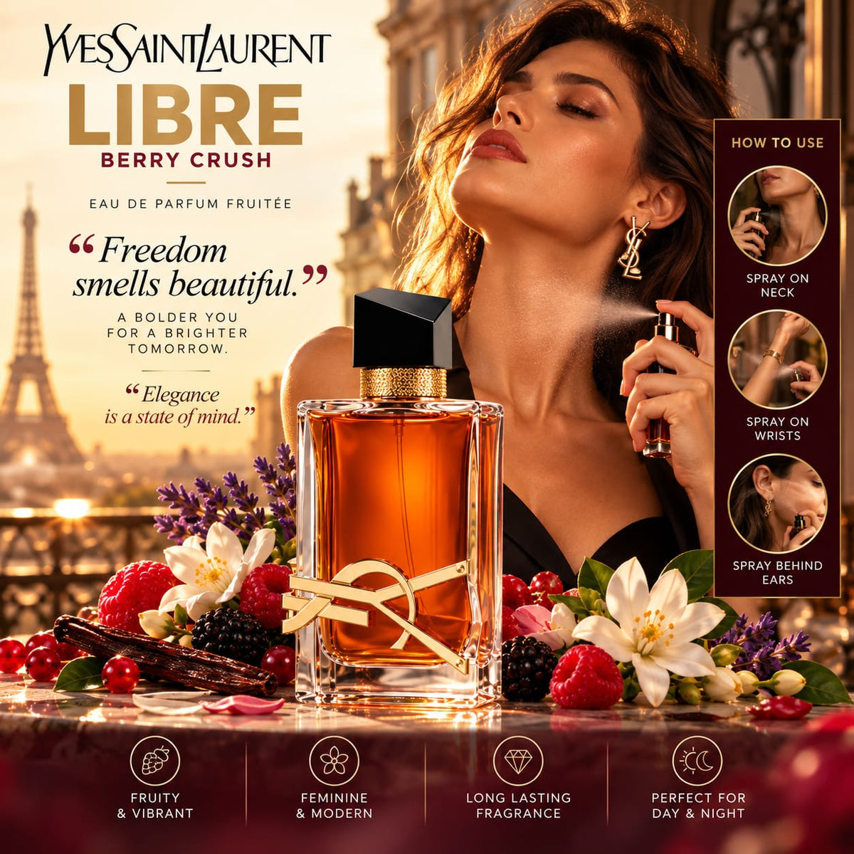Yves Saint Laurent Libre Berry Crush Eau de Parfum Fruitée 100ml