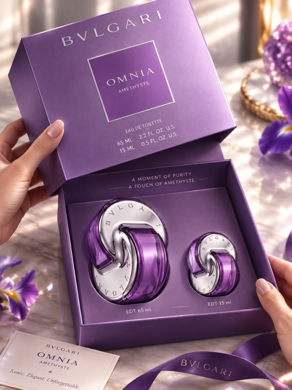 Bvlgari Omnia Amethyste Eau de Toilette 65ml + 15ml