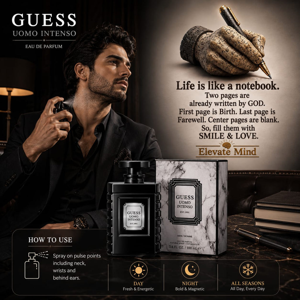 GUESS Uomo Intenso Eau de Parfum for Men 100 ml