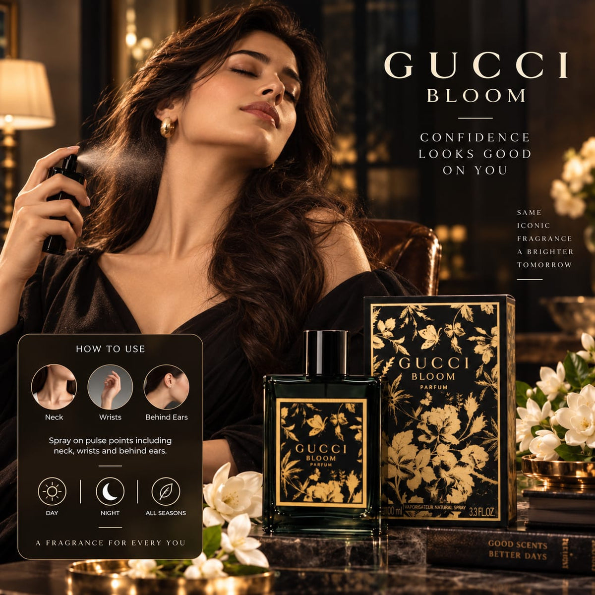 Gucci Bloom Parfum 100ml – Luxury Floral Fragrance